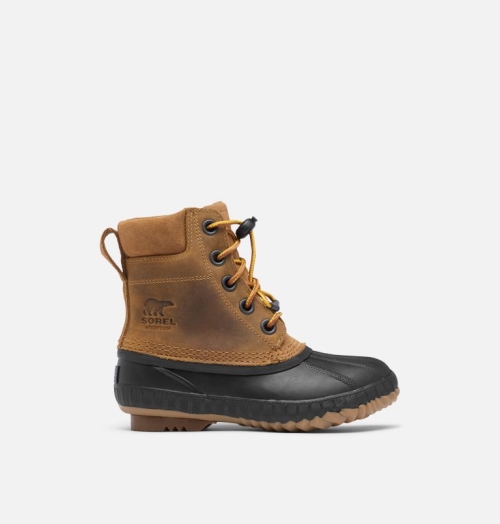 Sorel Cheyanne II Snestøvler Børn Brown/Black | YDMZOK-169