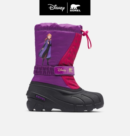 Sorel Disney X Flurry Frozen 2 - Anna Edition Snestøvler Børn Purple/Red | INHQGV-714