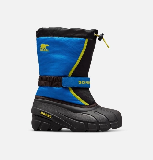 Sorel Flurry Snestøvler Børn Blue/Black | PBWZKN-829