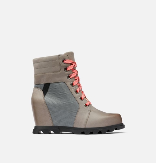 Sorel Joan Of Arctic Wedge III Lexie Bootie Støvletter med Kilehæl Dame Sort | SBKWFI-917