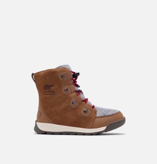 Sorel Whitney II Suede Snestøvler Børn Brune | OFJZDI-684