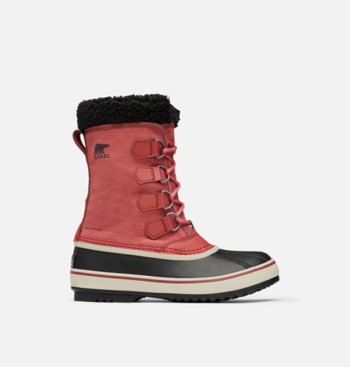 Sorel Winter Carnival Boot Vinterstøvler Dame Lyserød Sort | SFVXKQ-396